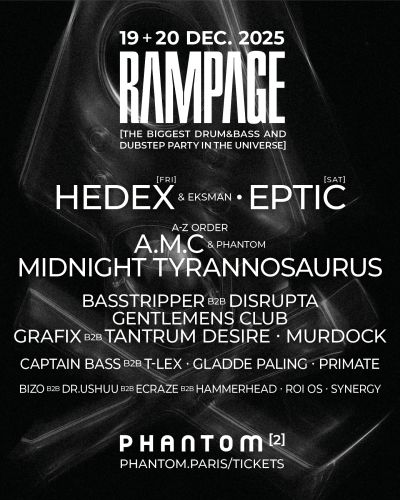 FULL LINE-UP FOR RAMPAGE ROADSHOW: PARIS